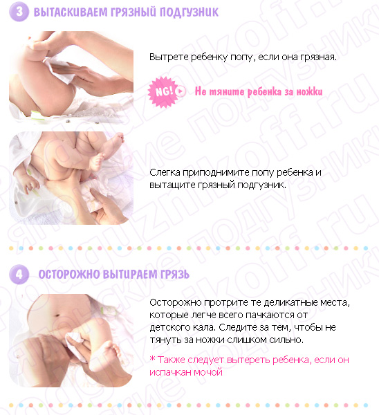 Когда и как правильно менять подгузник новорожденному
