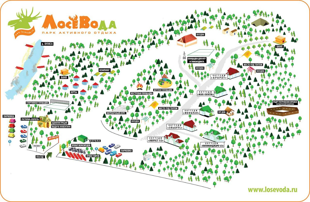 Карта кемпингов московской области