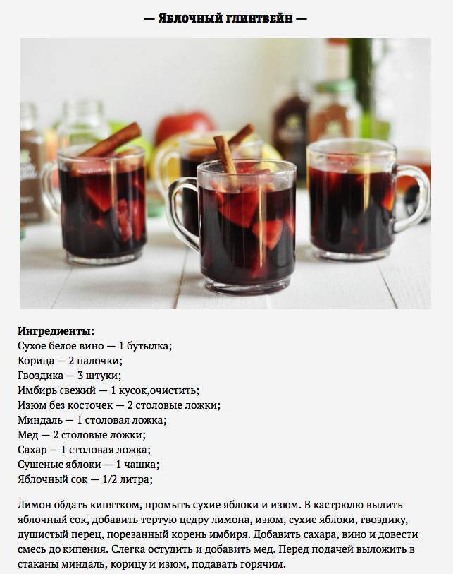 Как приготовить дома безалкогольный глинтвейн по рецепту с фото