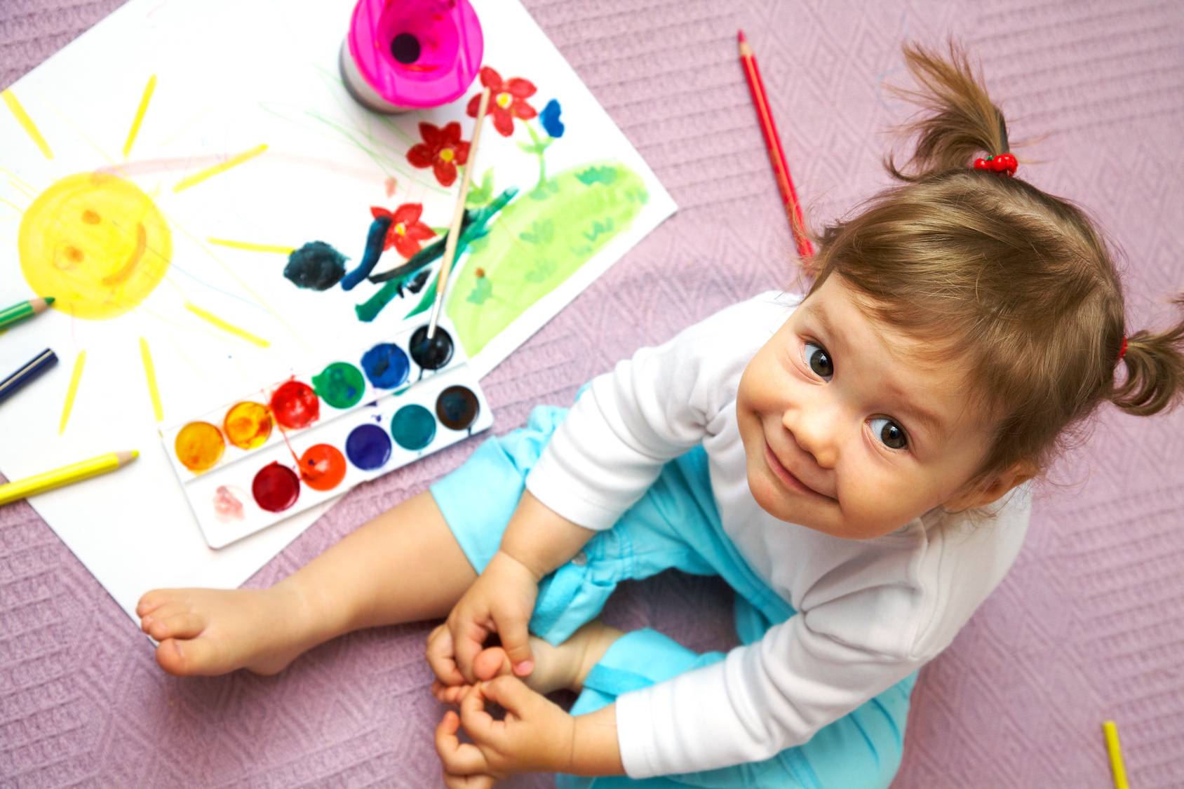 Рисуем с детьми 4-5 лет: карандашом и красками