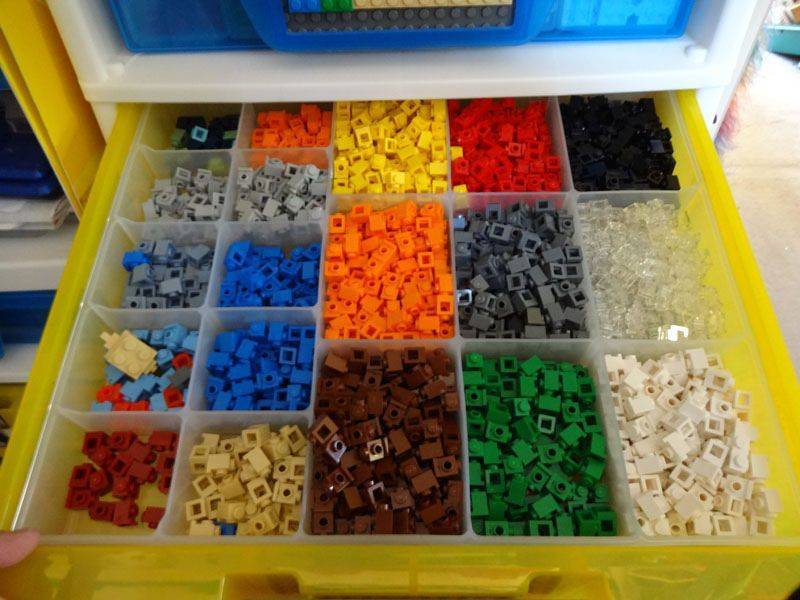 Лучшие системы хранения из пластмассы и текстиля для конструкторов lego