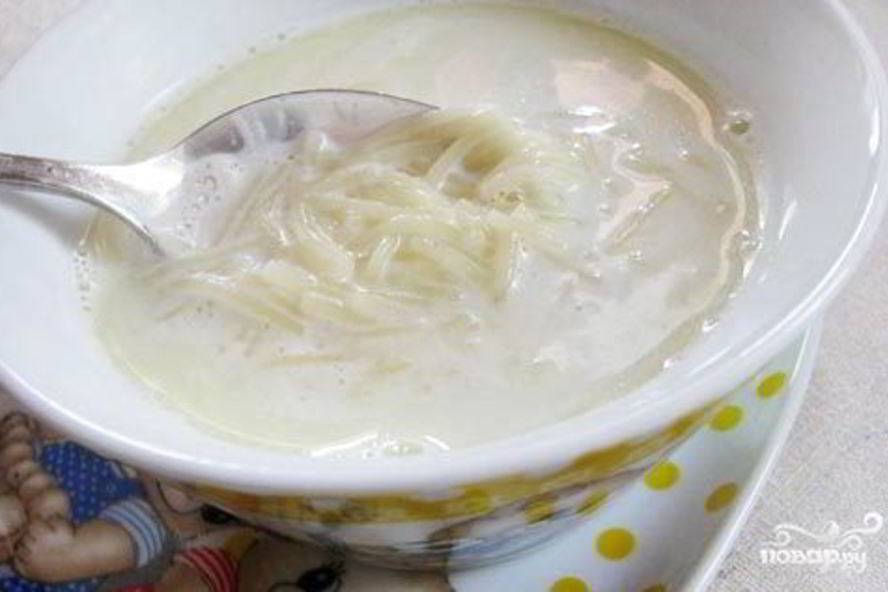 Молочный суп с вермишелью - 8 рецептов для малышей с тыквой, яйцом или сухофруктами