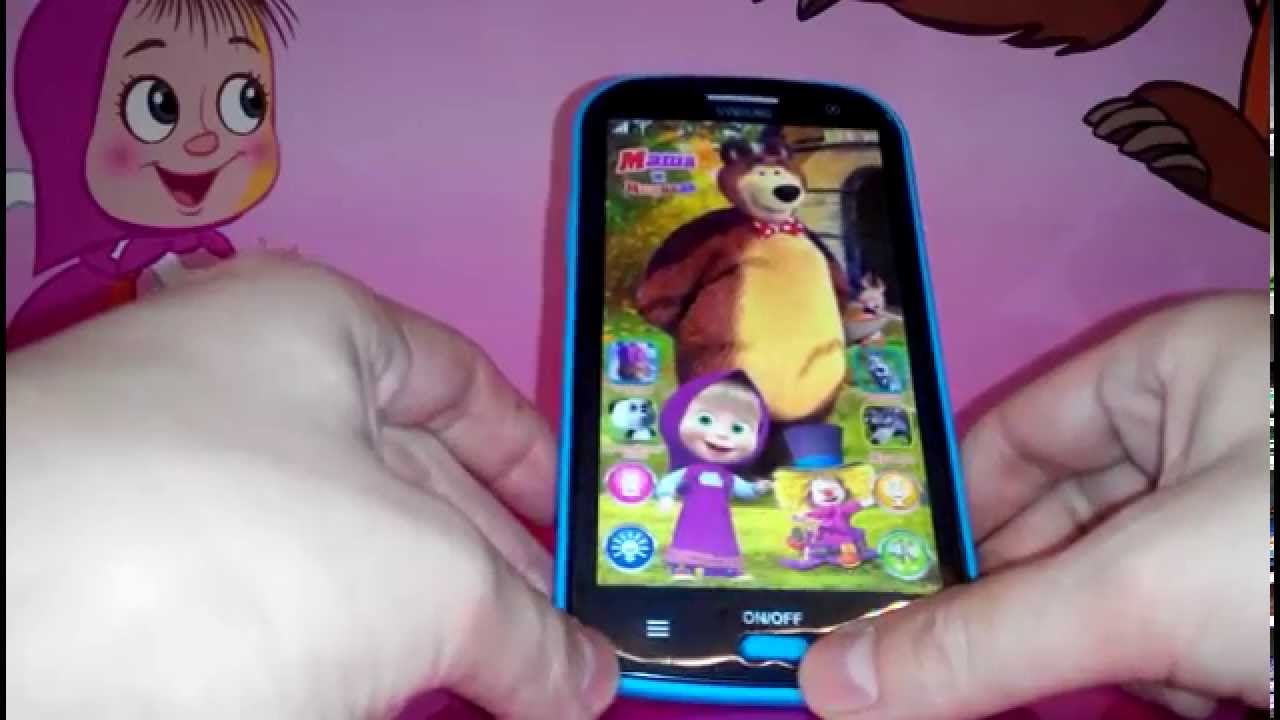 Интерактивный 3d телефон маша и медведь - отличный развивающий подарок для вашего ребенка!