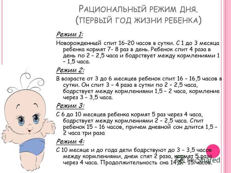 Примерный режим дня ребенка в 3 месяца: развитие, время бодрствования, сон, график кормления на грудном и искусственном вскармливании