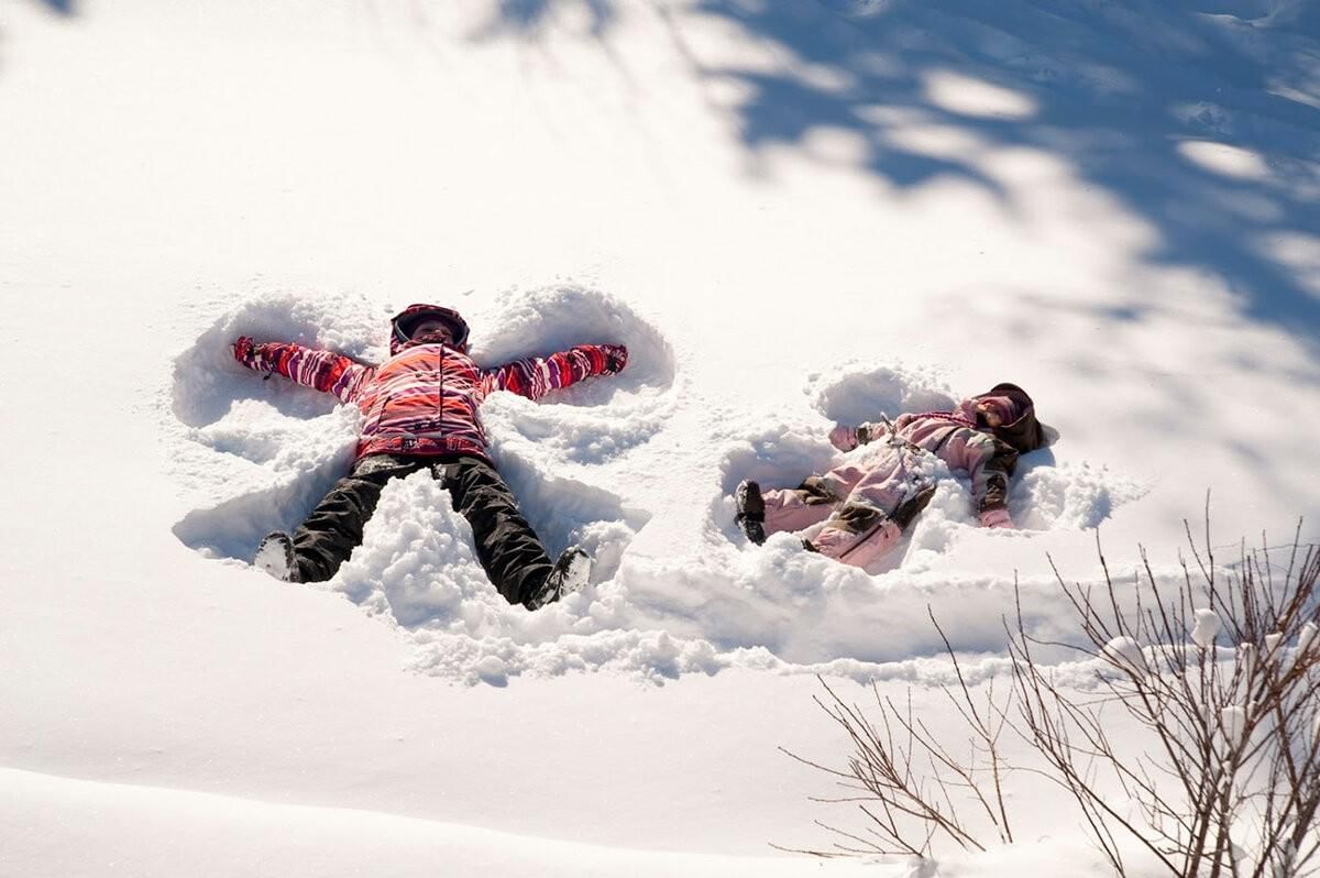 Детские игры и забавы на снегу