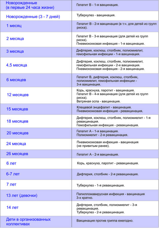 Национальный календарь прививок . специалисты о прививках