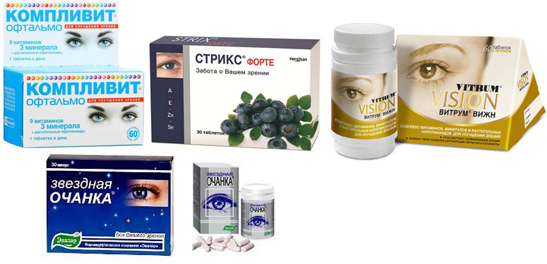 Эффективные капли для глаз с витаминами