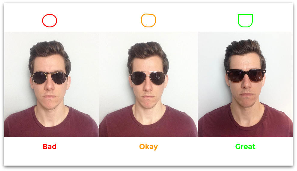 Примерить очки онлайн по фото солнцезащитные очки