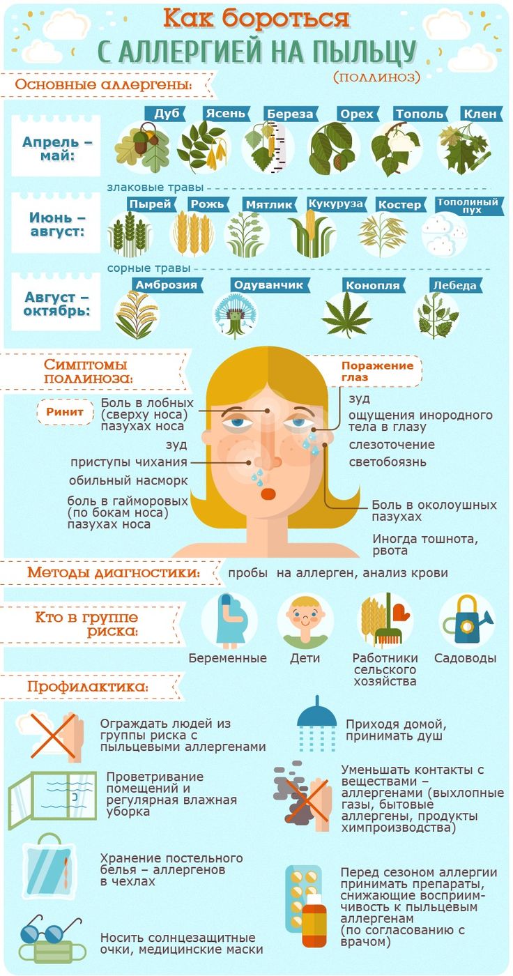 Аллергия на пыльцу карта