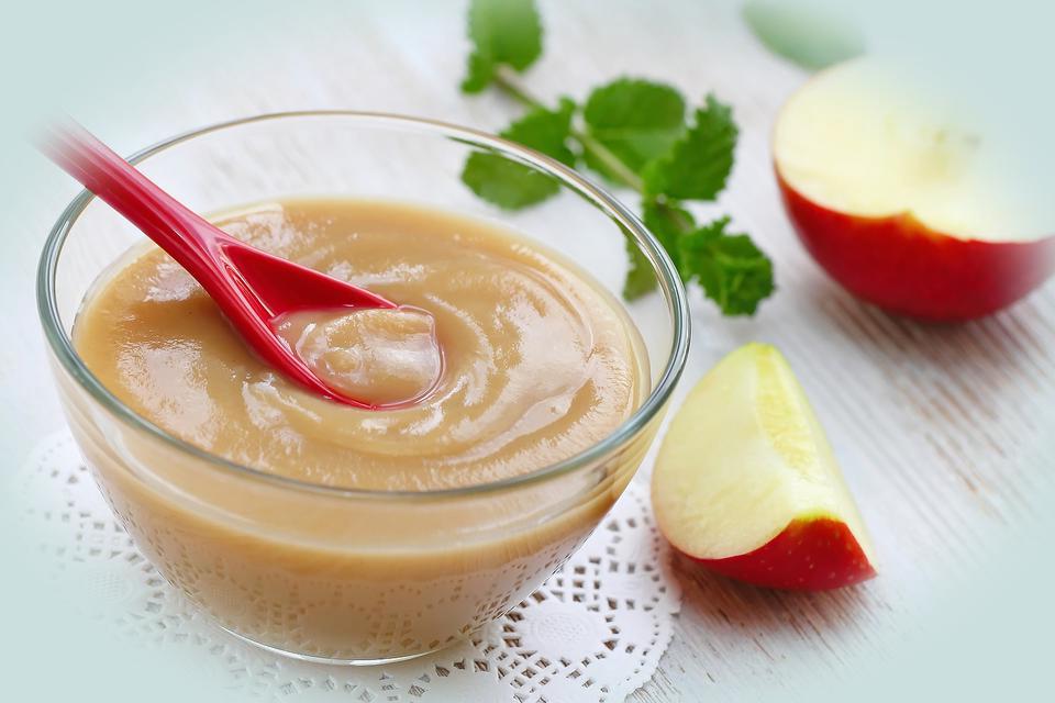 Пюре из яблок на зиму – рецепт без сахара для детей