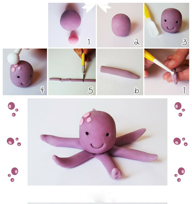Лепка из пластилина для детей в 1 классе — простые поделки и пошаговая инструкция