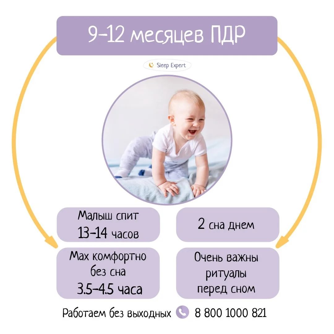 Режим дня ребенка в 7 месяцев