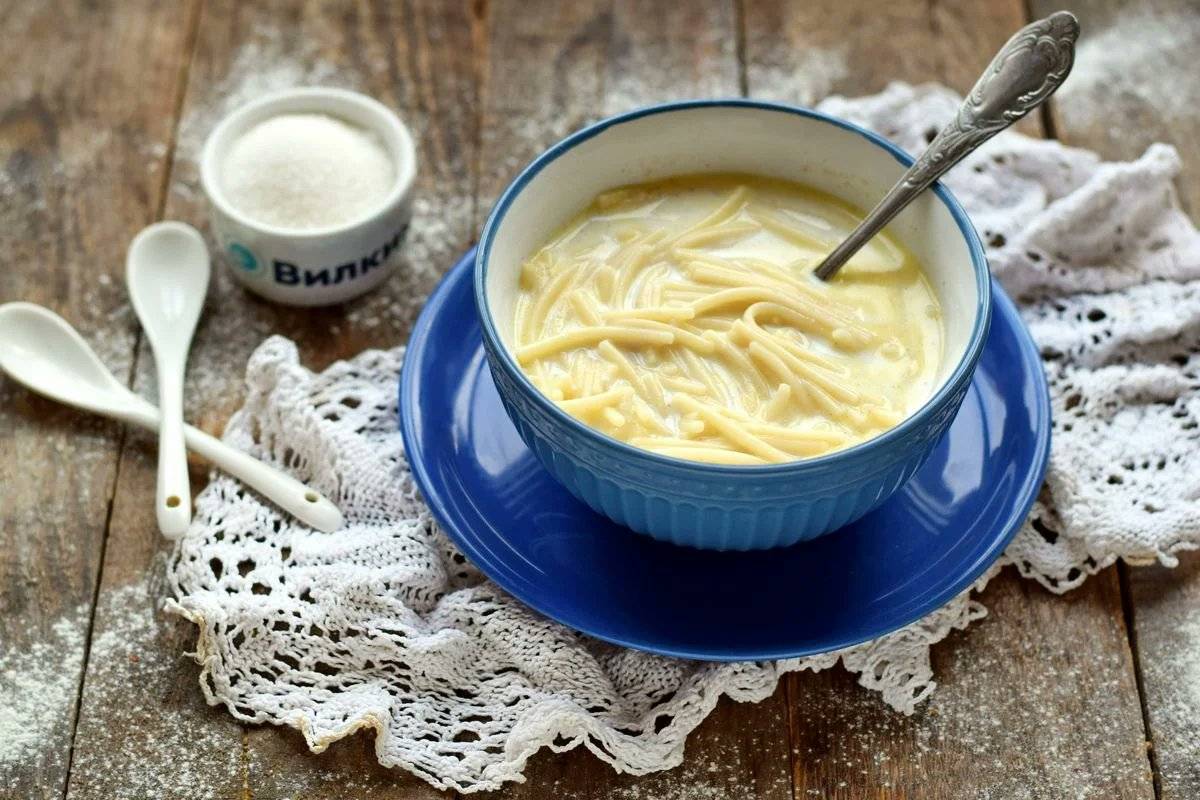Молочный суп с вермишелью – вкус детства: рецепт с фото и видео