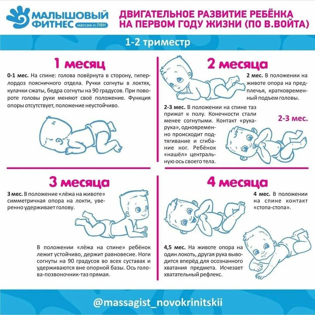 Развитие ребенка в 5 месяцев (календарь развития по месяцам)