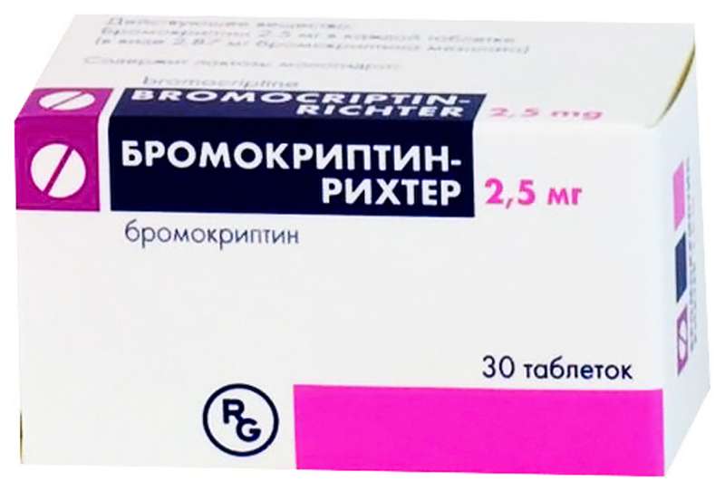 Лекарственный препарат бромокриптин-рихтер, инструкция по применению