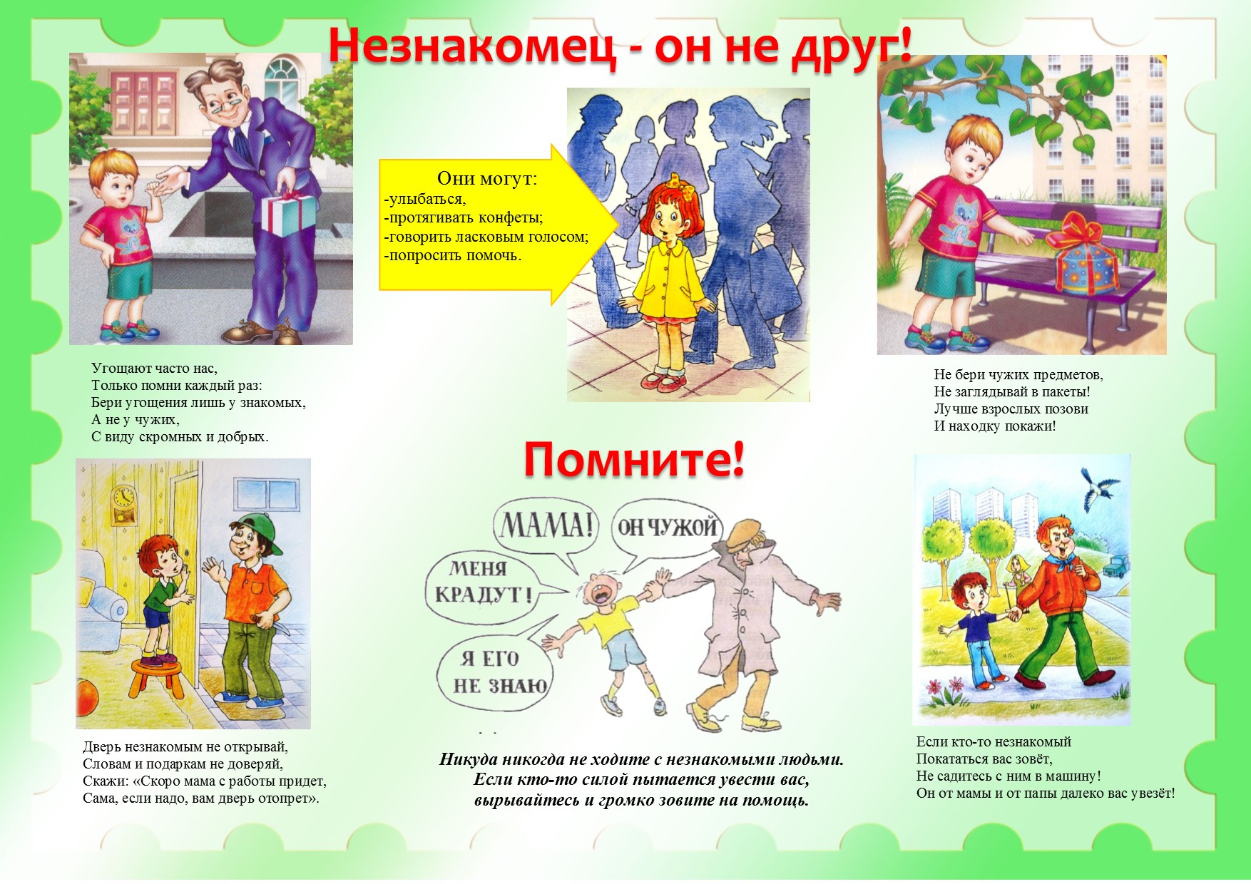 Презентация правила поведения с незнакомыми людьми для школьников