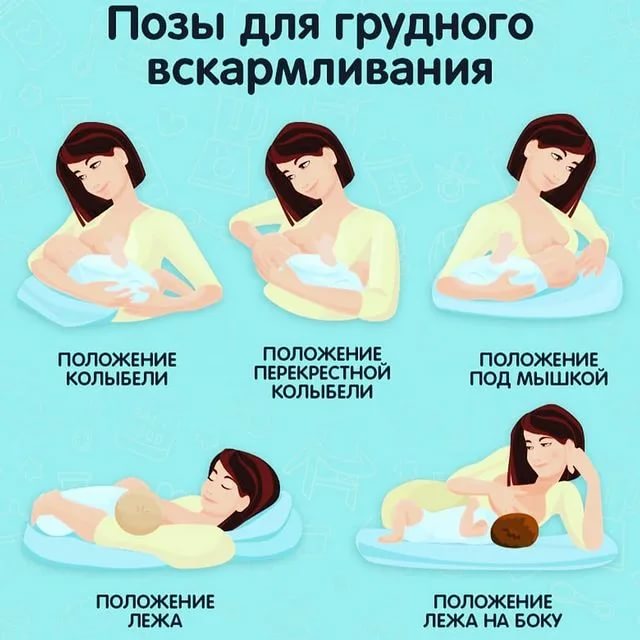 Позы для кормления грудью - 6 поз для кормления новорожденного