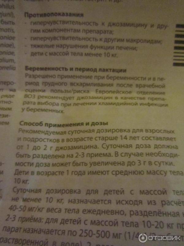 Вильпрафен инструкция по способам применения