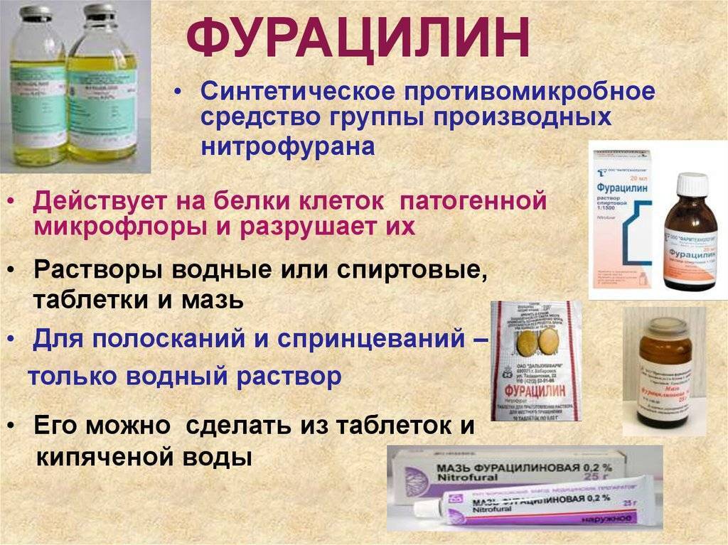 Фурацилин для детей: инструкция по применению