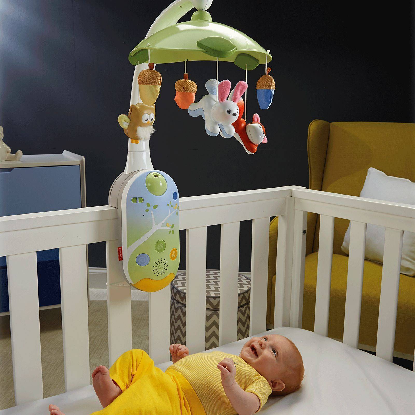мобиль на кровать для новорожденных