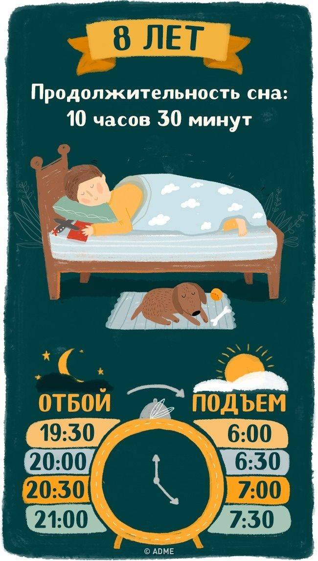 Сколько должен спать ребенок (рязань), сколько спят дети